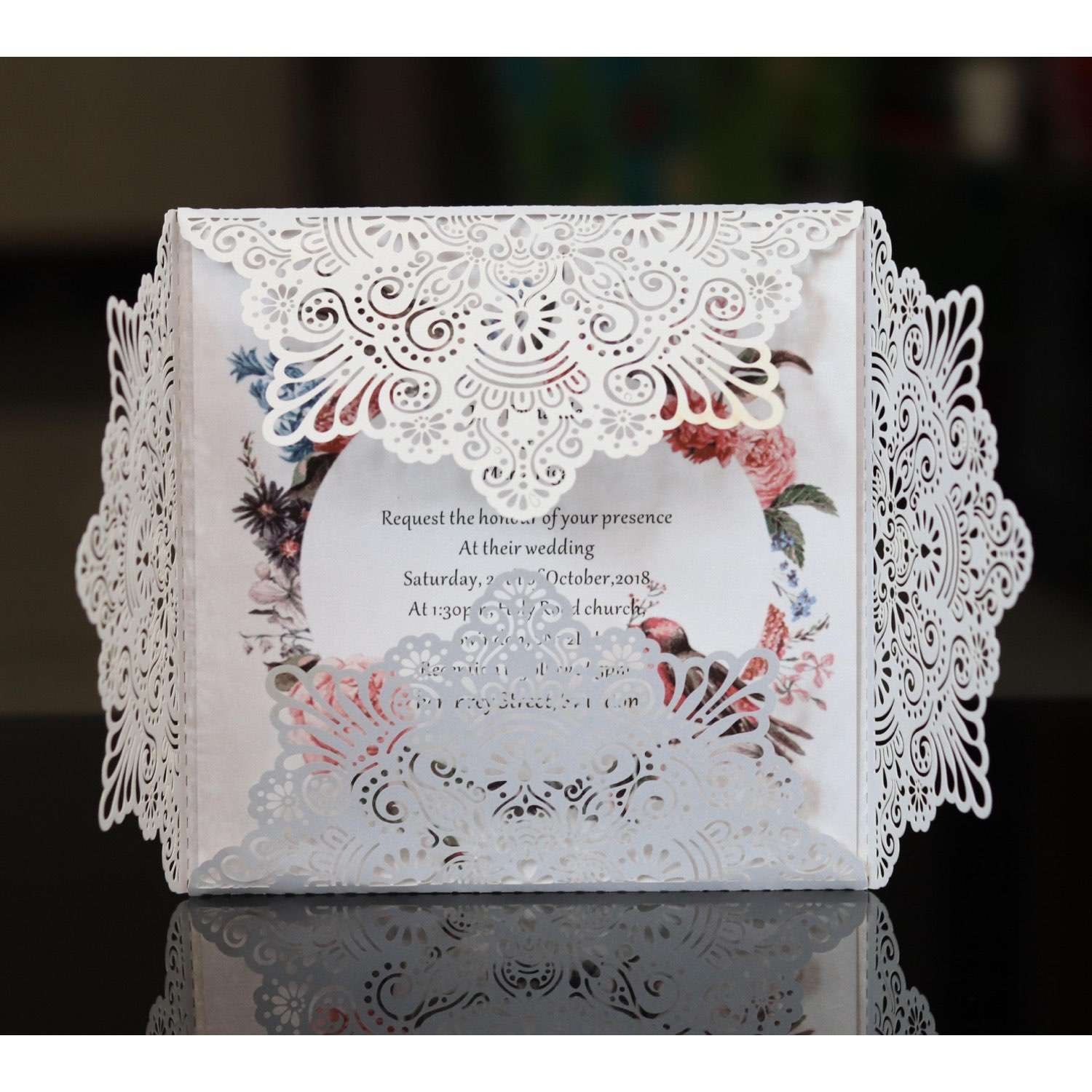Wedding Invitation Card Elegant Invitation Beautiful Business Card Customization